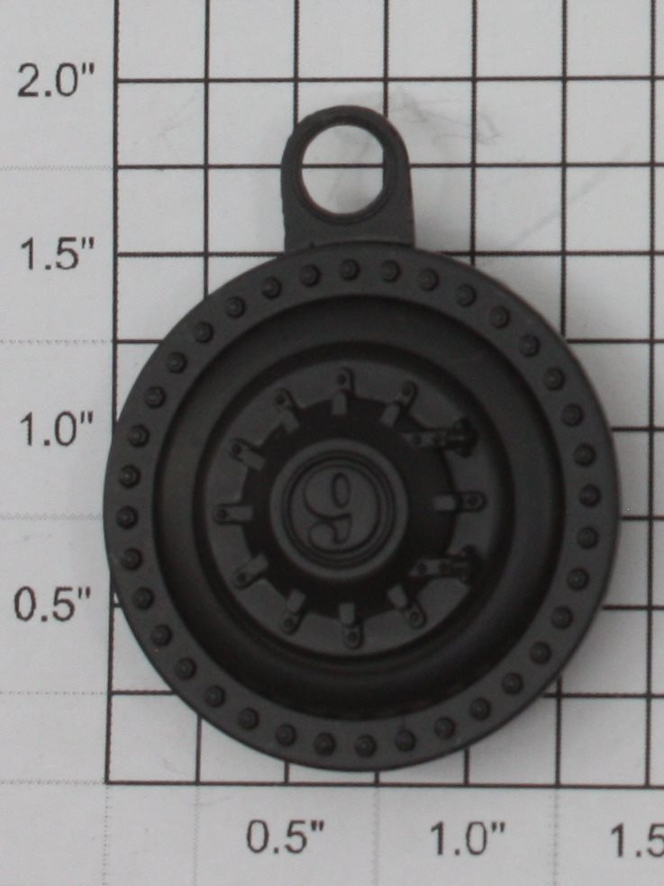Lionel 8300-40 "#9" Black Boiler Front without Lens