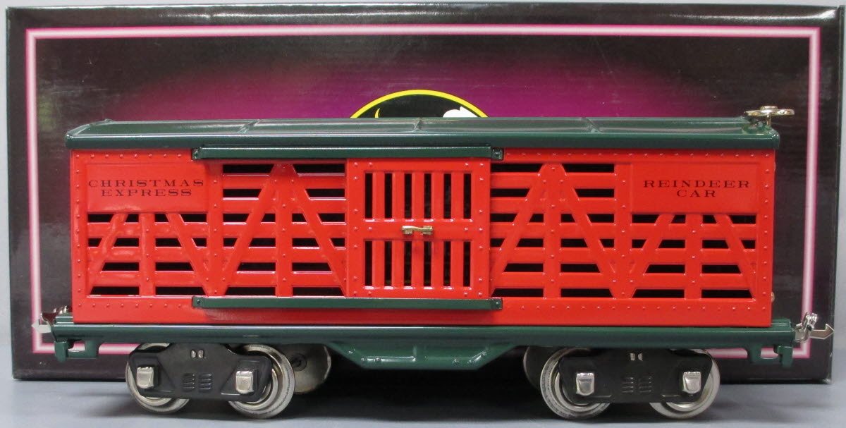MTH 10-2160 Standard Gauge Christmas 500 Series Cattle Car LN/Box