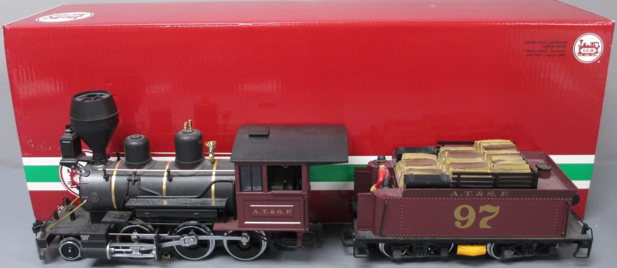 LGB 29192 G Scale Santa Fe 2-6-0 Steam Locomotive & Tender with Sound LN/Box