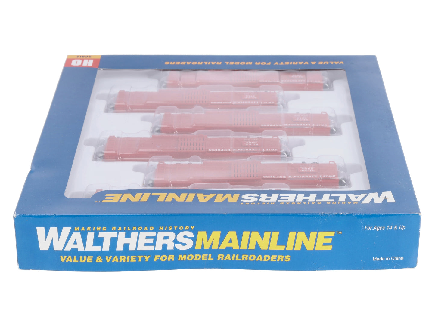 Walthers 910-54503 HO Swift Livestock Express 40' Stock Car 6-Pack LN/Box