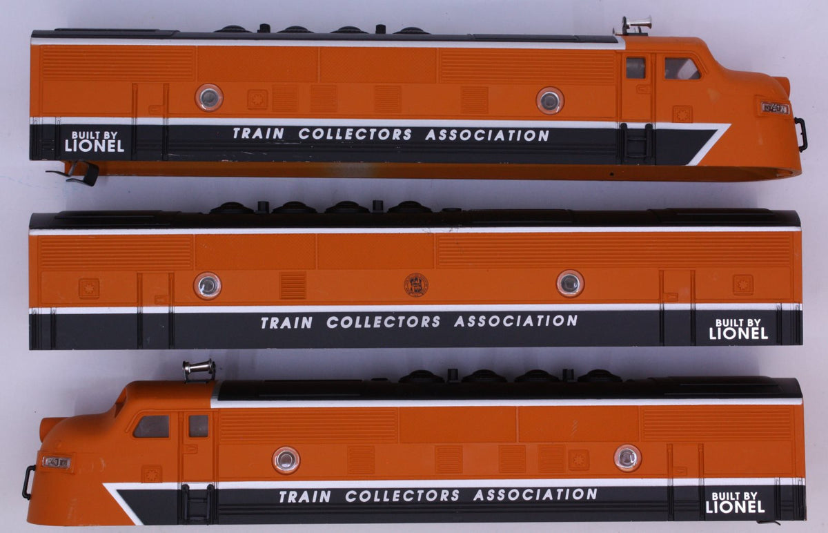 Lionel 11737-1 O Gauge TCA F3 ABA Diesel Locomotive Shells (Set of 3)