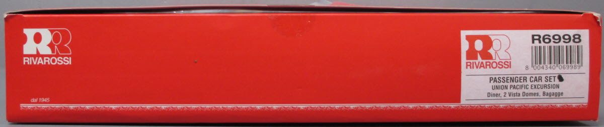 Rivarossi R6998 HO Scale Union Pacific Excursion Passenger Set B LN/Box
