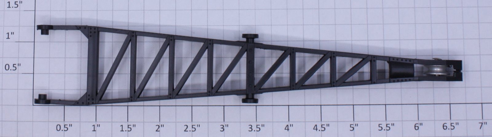 Lionel 18405-9 Black Plastic Santa Fe Burro Crane Boom Assembly