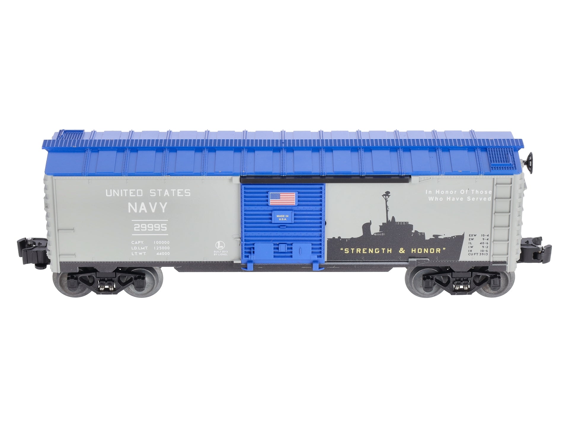 Lionel 6-29995 O USA/ US Navy Boxcar