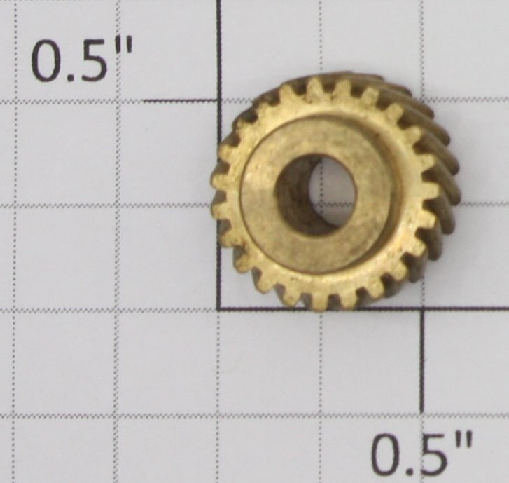 Lionel 8010-115 T-23 Brass Metal Worm Gear .5"L x .3"W x .18"D