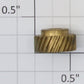 Lionel 8010-115 T-23 Brass Metal Worm Gear .5"L x .3"W x .18"D