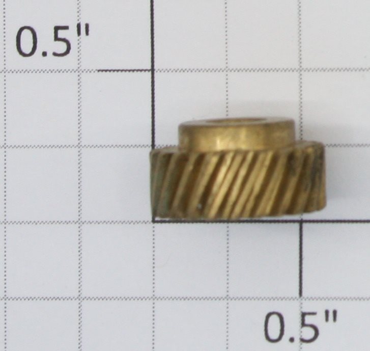 Lionel 8010-115 T-23 Brass Metal Worm Gear .5"L x .3"W x .18"D