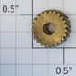 Lionel 8010-115 T-23 Brass Metal Worm Gear .5"L x .3"W x .18"D
