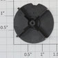 Lionel 2126-51 Black Plastic Whistle Impeller