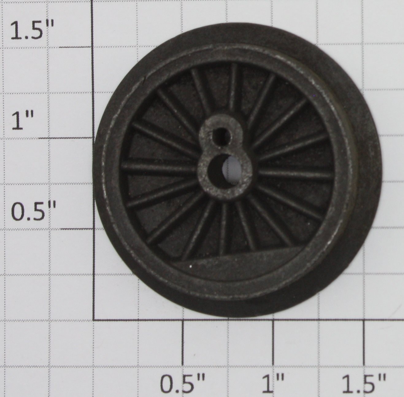 Lionel 2035-155 Die-Cast Plain End Wheel Smooth Back