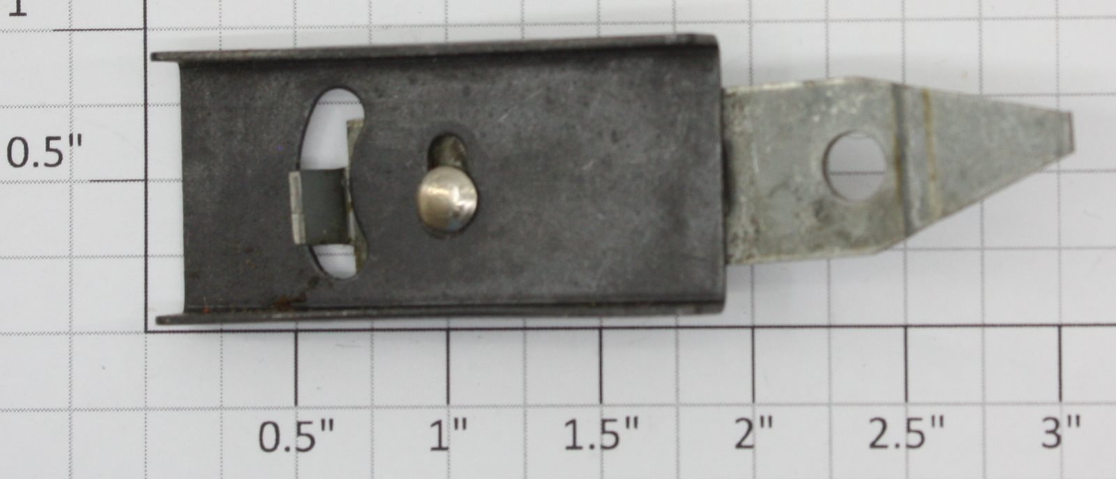 Lionel 1862-6 4-Wheel Front Truck Frame With Nickel Bracket-No Wheels