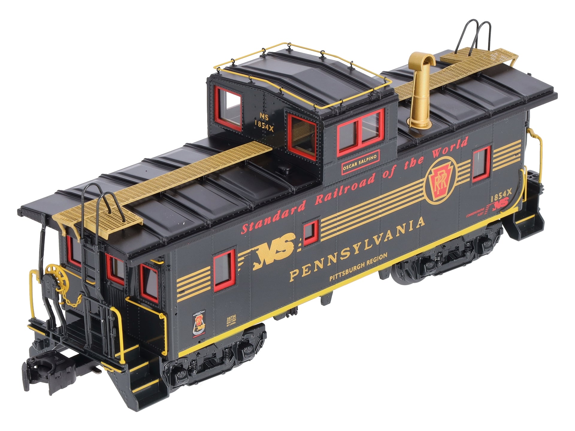 Lionel 6-29734 O Pennsylvania Heritage CA-4 Caboose #1854X