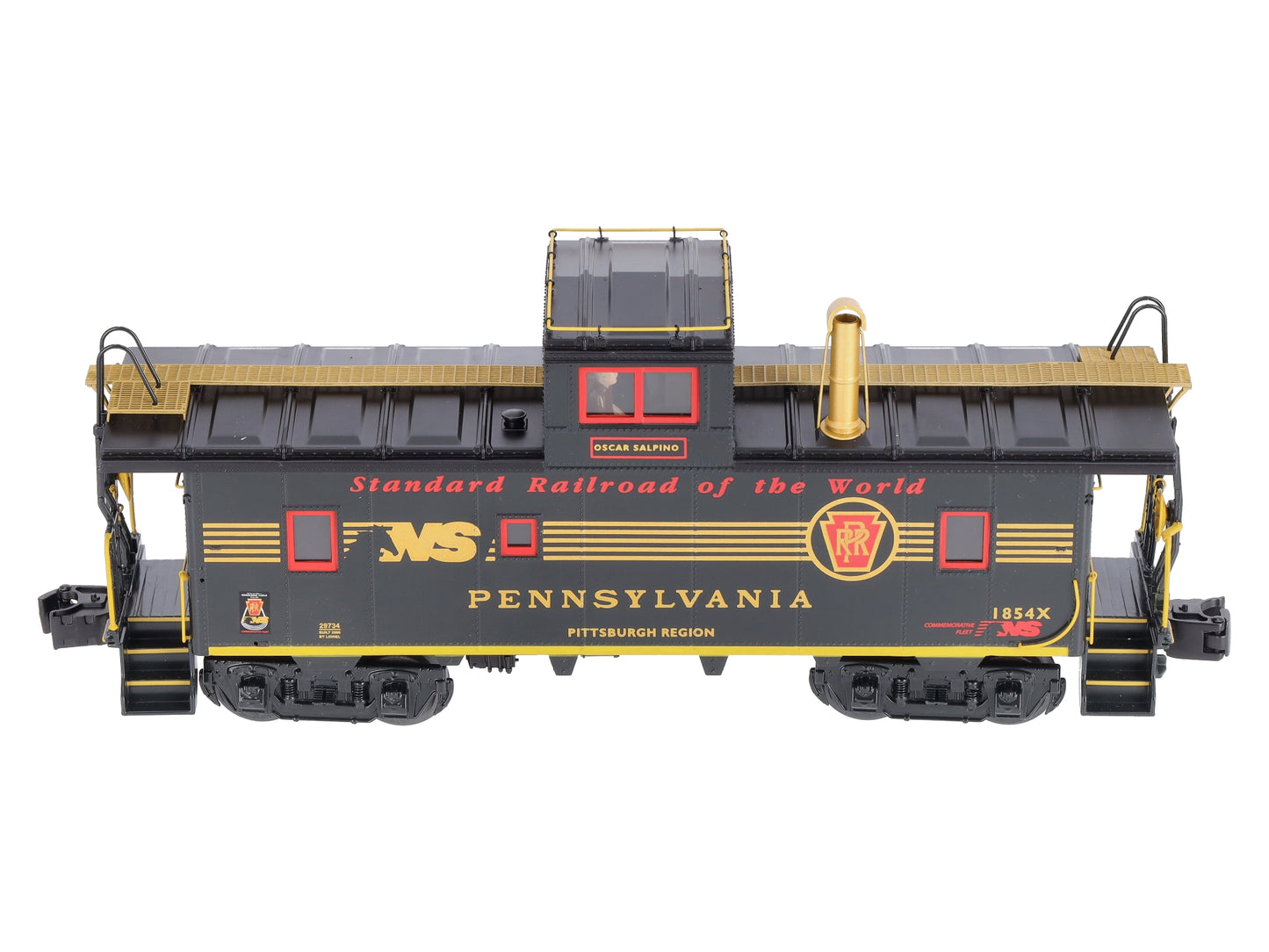 Lionel 6-29734 O Pennsylvania Heritage CA-4 Caboose #1854X
