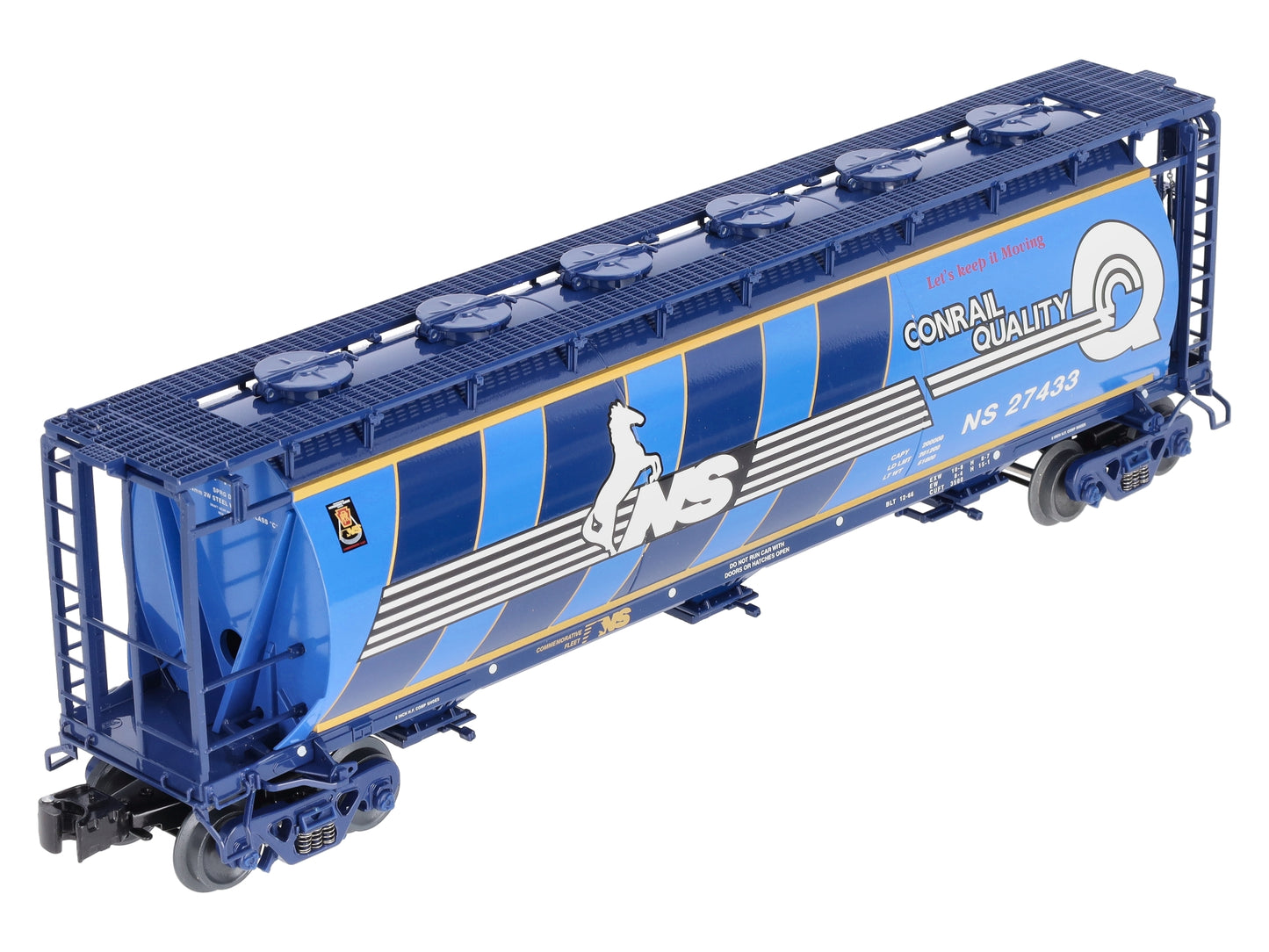 Lionel 6-27433 O Gauge Conrail Heritage Cylindrical Hopper #27433