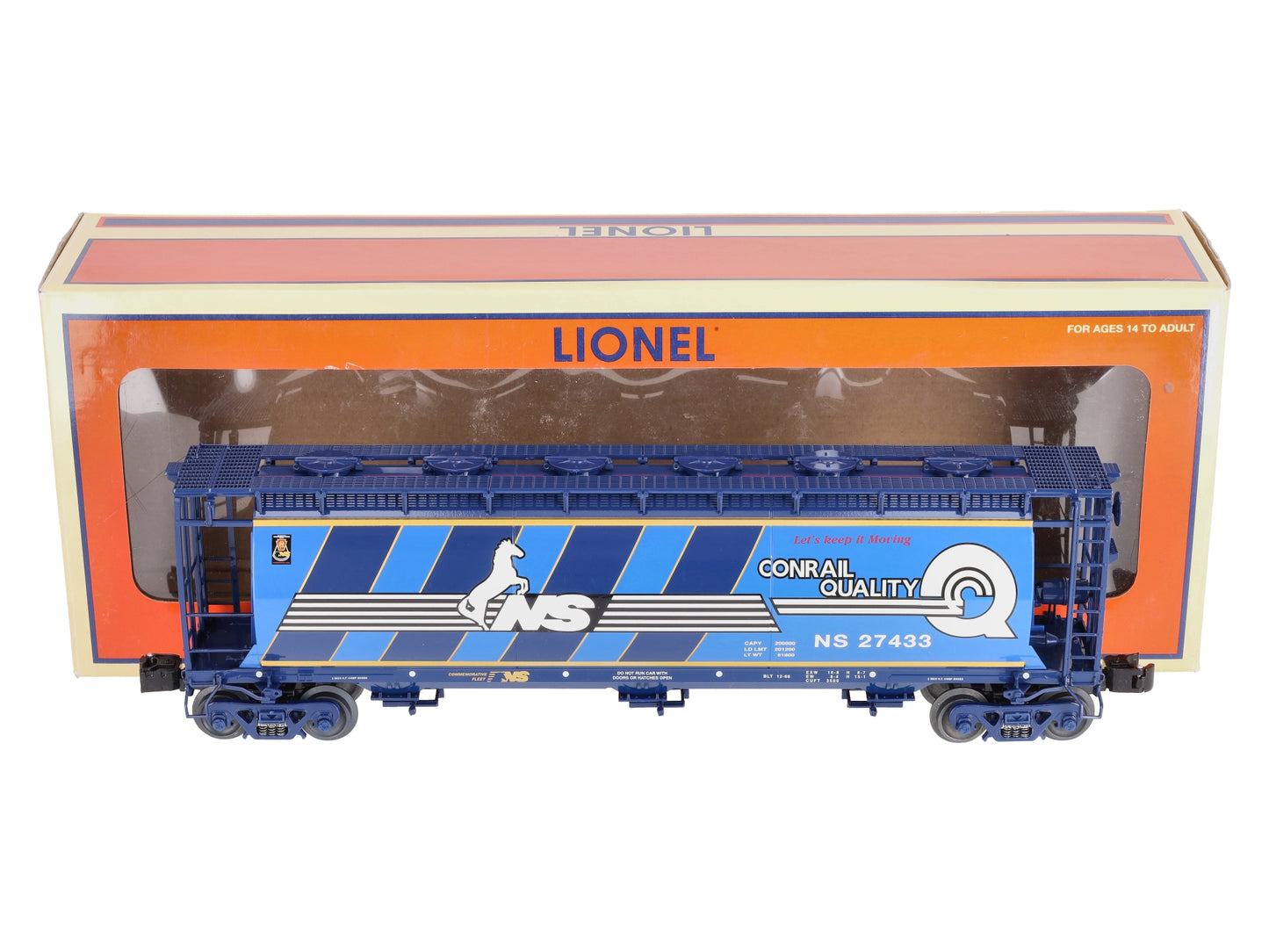 Lionel 6-27433 O Gauge Conrail Heritage Cylindrical Hopper #27433