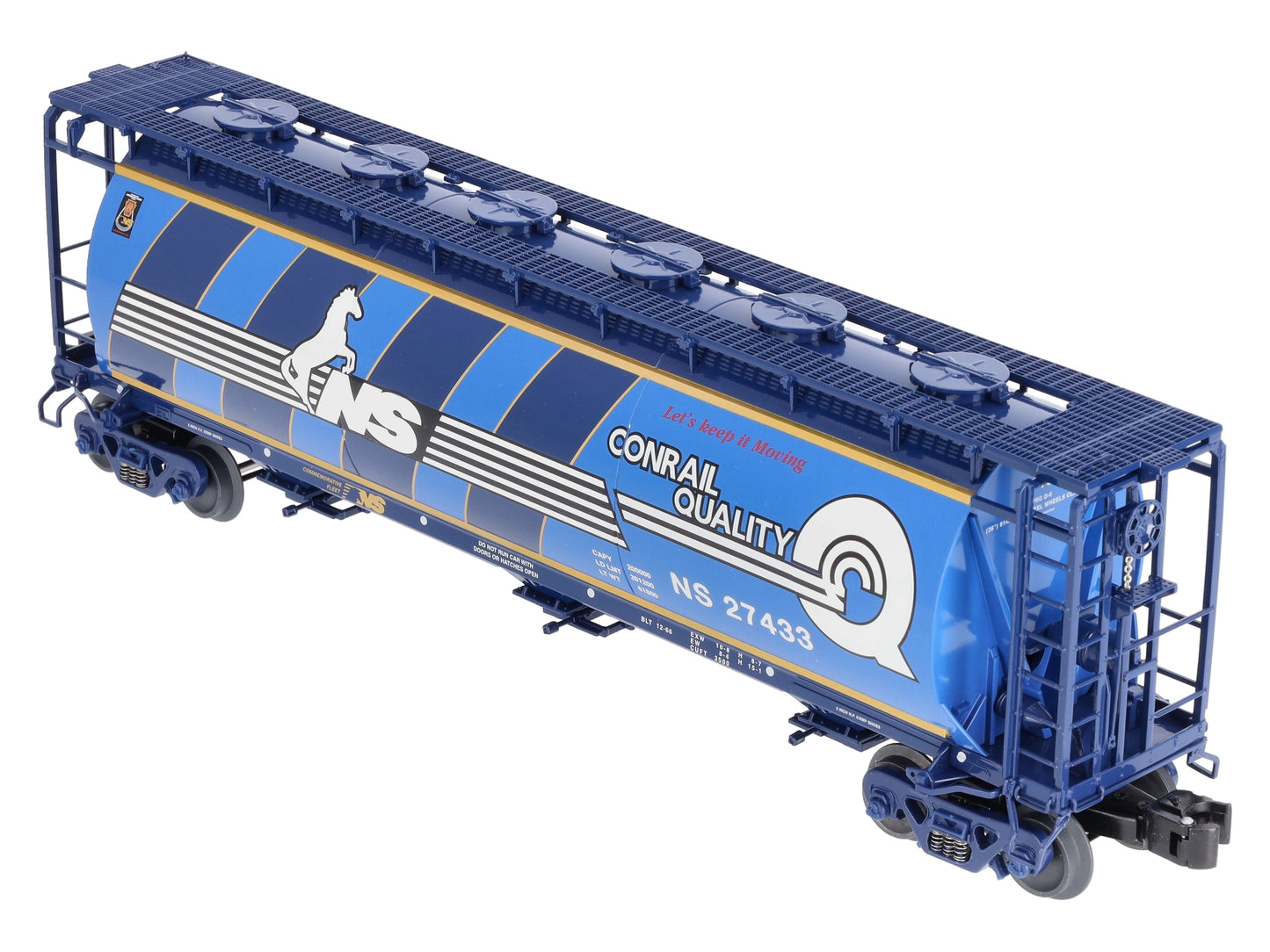 Lionel 6-27433 O Gauge Conrail Heritage Cylindrical Hopper #27433