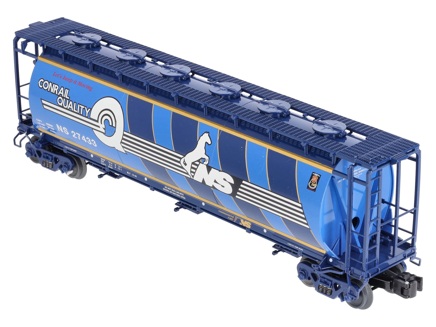 Lionel 6-27433 O Gauge Conrail Heritage Cylindrical Hopper #27433
