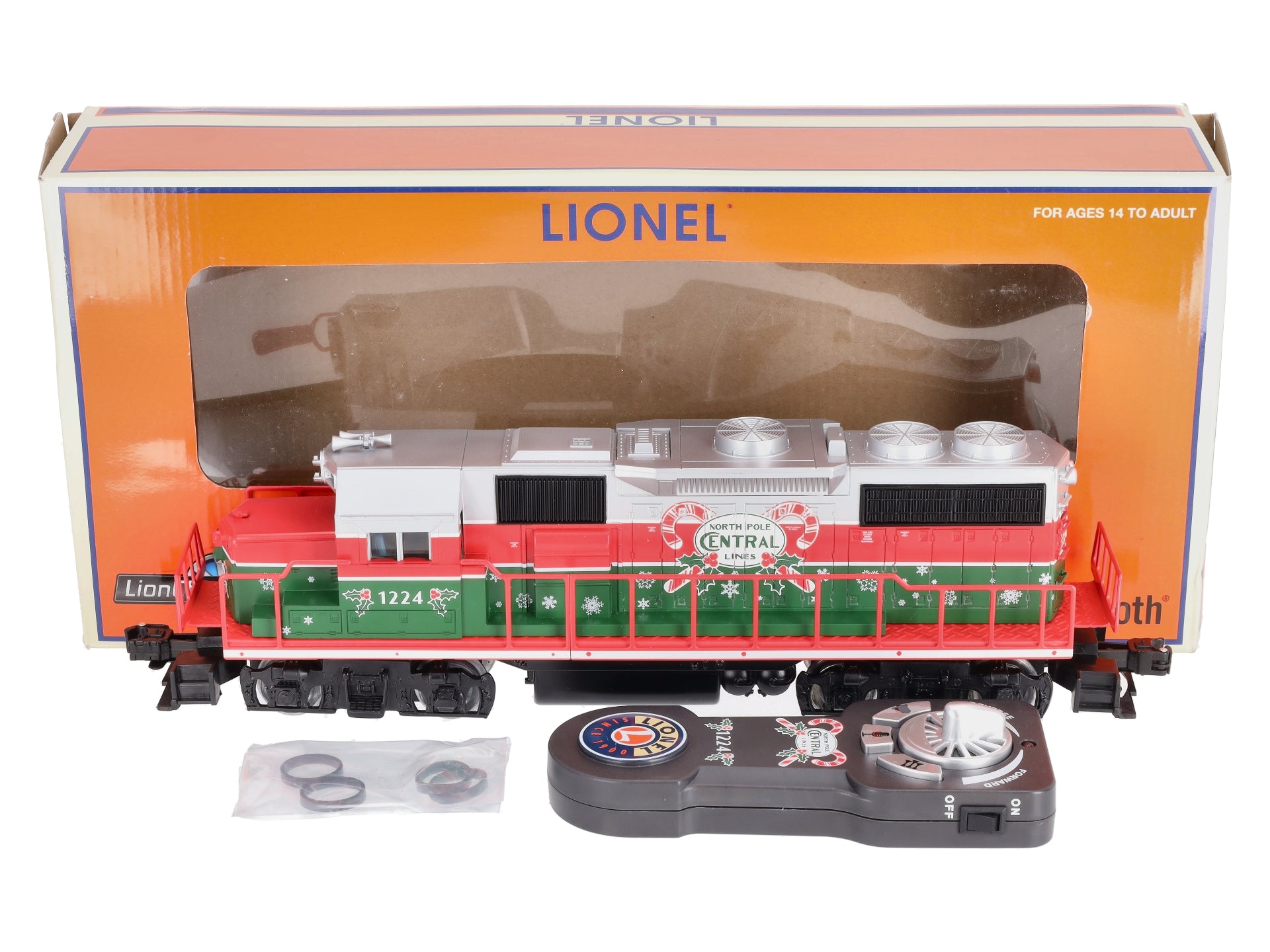 Lionel 2034210 O North Pole Central LionChief GP38 Diesel Locomotive #1224