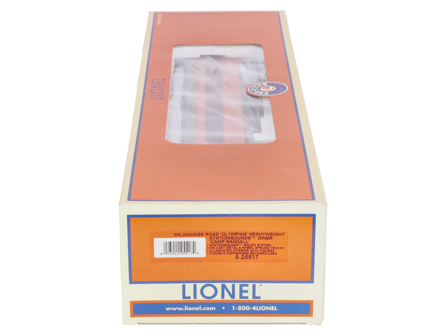 Lionel 6-25517 O Gauge Milwaukee 'Olympian' Heavyweight Diner w/StationSounds NIB