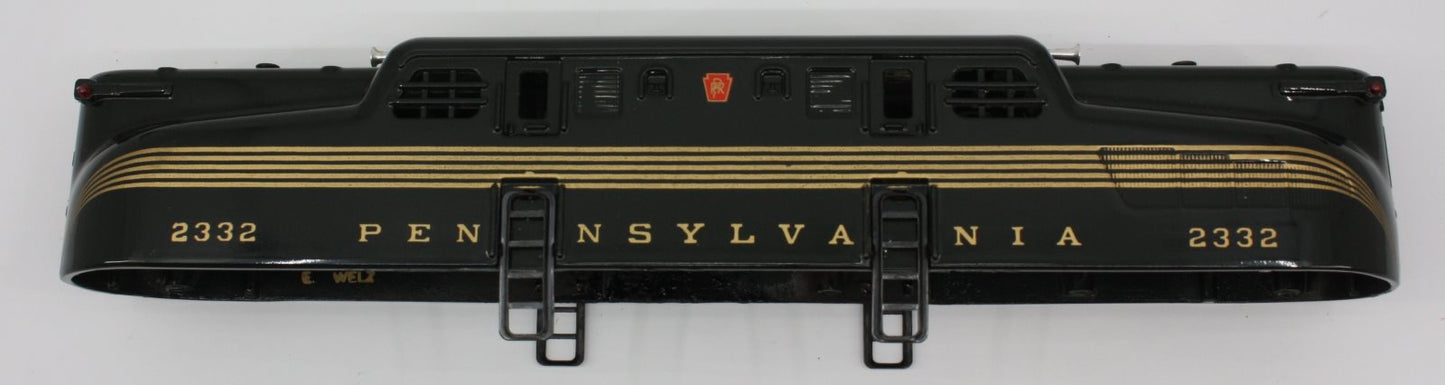 Lionel 2332-5 Black Diecast GG-1 Pennsylvania Shell #2332