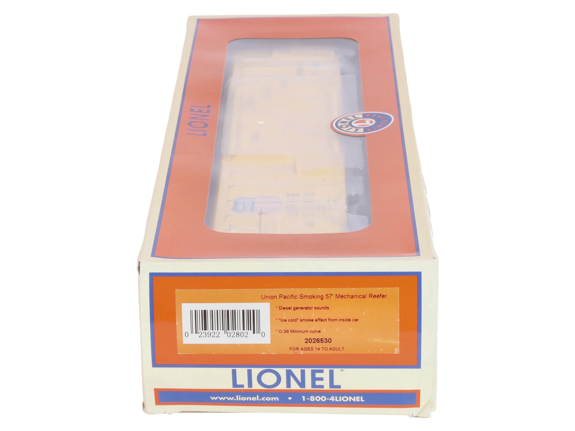 Lionel 2026530 O Gauge Union Pacific Smoking 57' Mechanical Reefer #455981