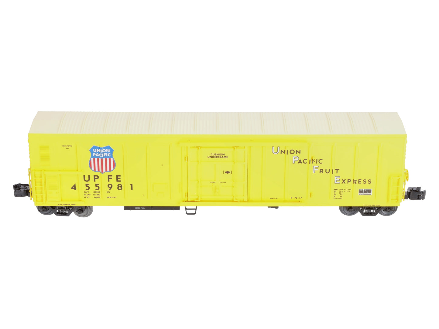 Lionel 2026530 O Gauge Union Pacific Smoking 57' Mechanical Reefer #455981