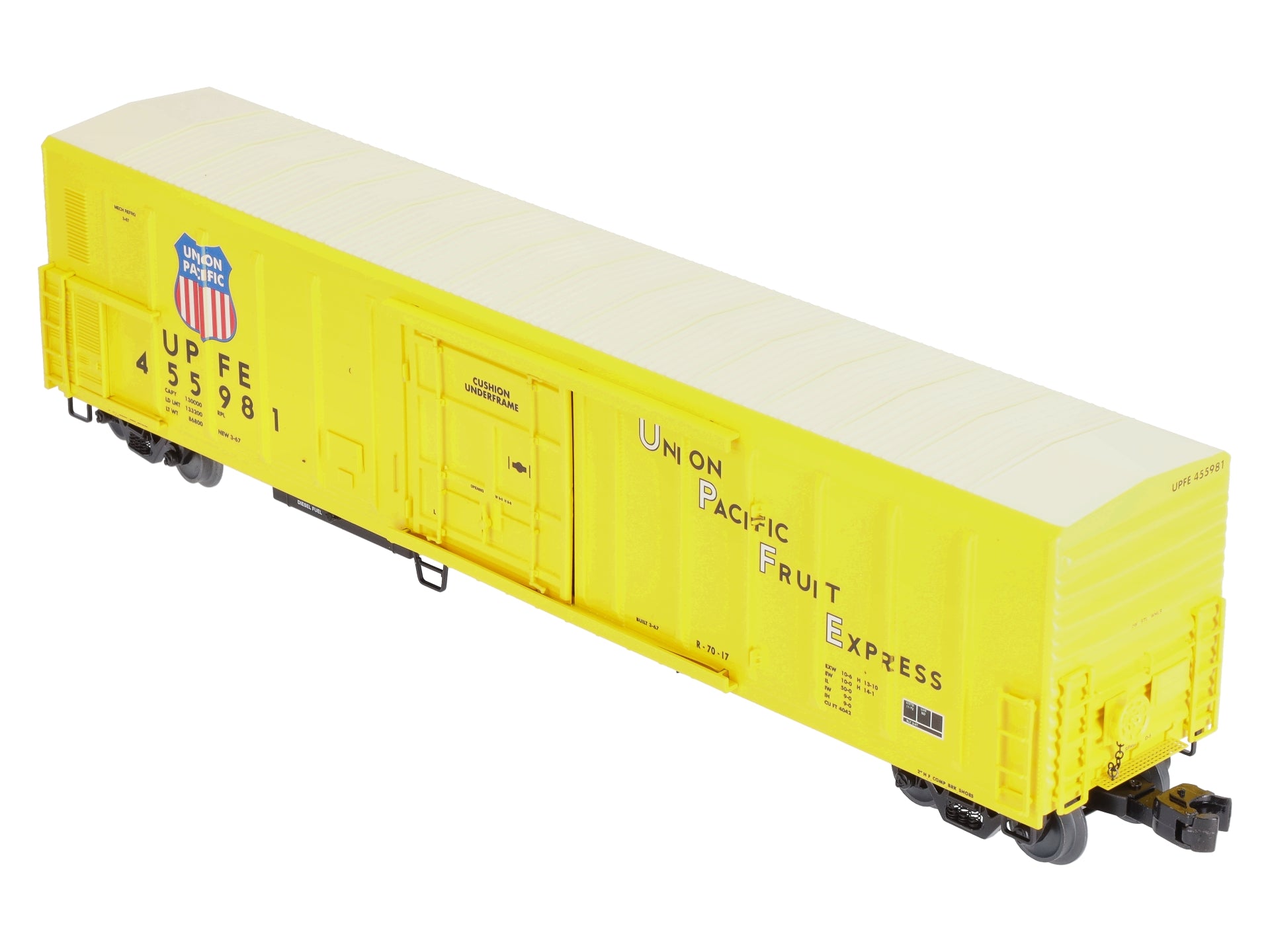 Lionel 2026530 O Gauge Union Pacific Smoking 57' Mechanical Reefer #455981