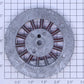 Lionel 400E-95 Red Spoked 2-3/4" Std. Gauge Steam Loco Plain Wheel (6-40 Thread)