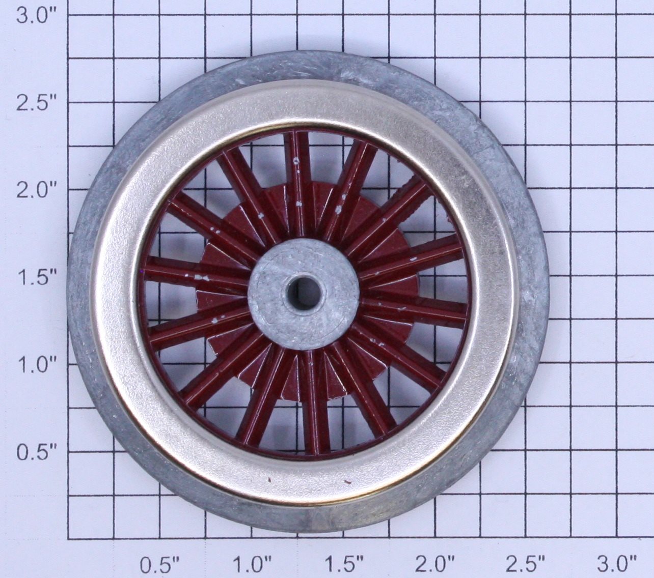 Lionel SM-72X Red Spoked 2-3/8