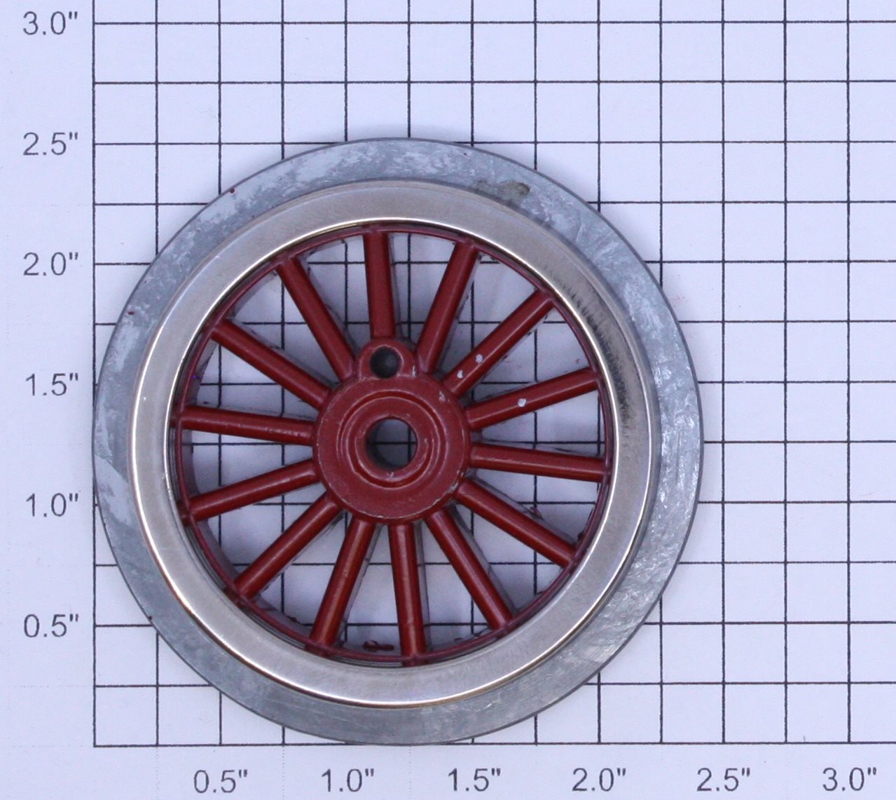 Lionel 5L-41 Red Spoked 2-1/2" Std Gauge Loco Gear Wheel Fits 50, 54