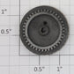 Lionel 1666M-8 Geared Center Wheel with Nickel Rim-No Stud