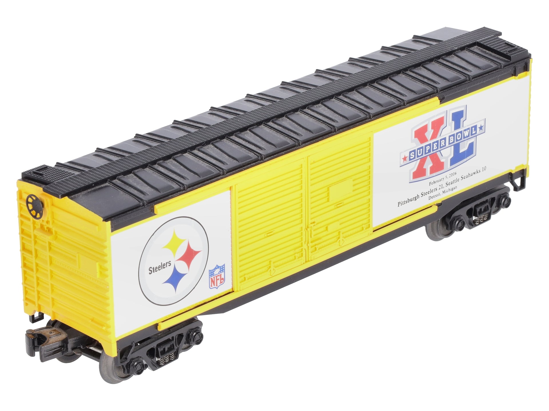 MTH 30-74366 O Gauge NFL Pittsburgh Steelers Boxcar