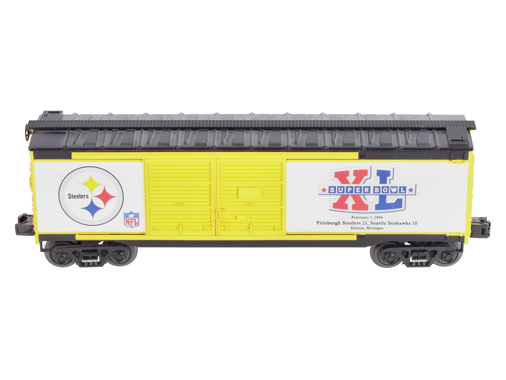 MTH 30-74366 O Gauge NFL Pittsburgh Steelers Boxcar