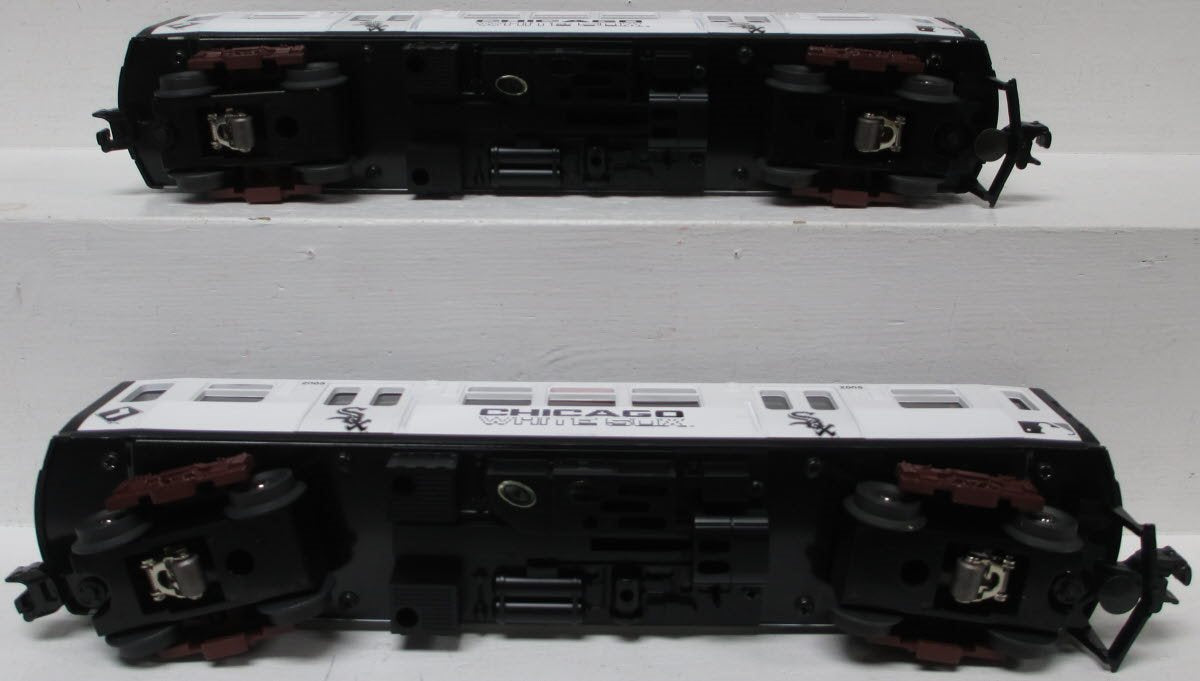 MTH 30-2622-3 O Chicago White Sox 3200 Subway Add-On Non Powered Set (Set of 2)
