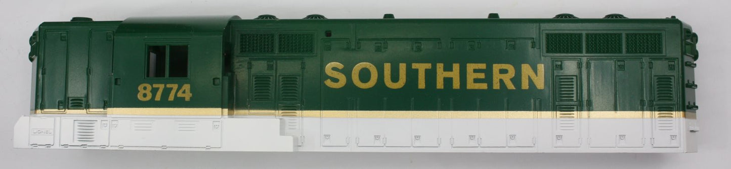 Lionel 2328-5 "#8774 Southern" Green, Gold, and White Shell