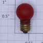 Lionel 432R 18 Volt Screw Base Translucent Red Large Globe Light Bulb