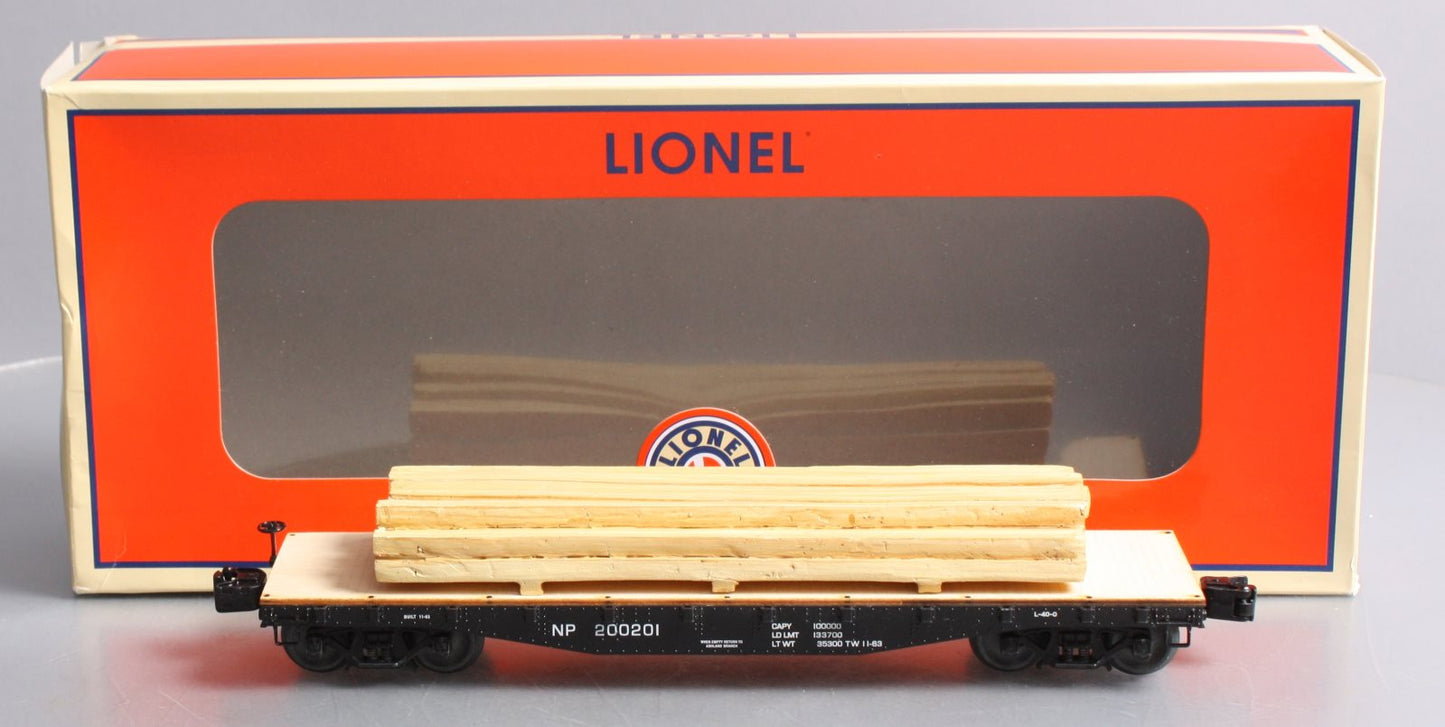 Lionel 6-82851 Northern Pacific 40' Flatcar with Lumber Load