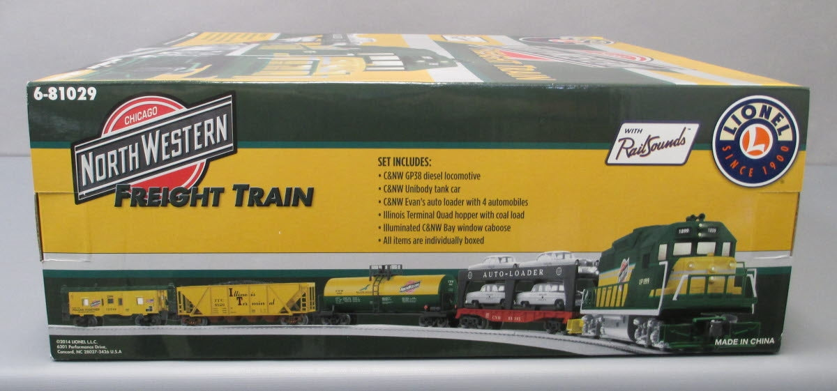 Lionel 6-81029 C&NW Windy City GP38 O Gauge Diesel Freight Train