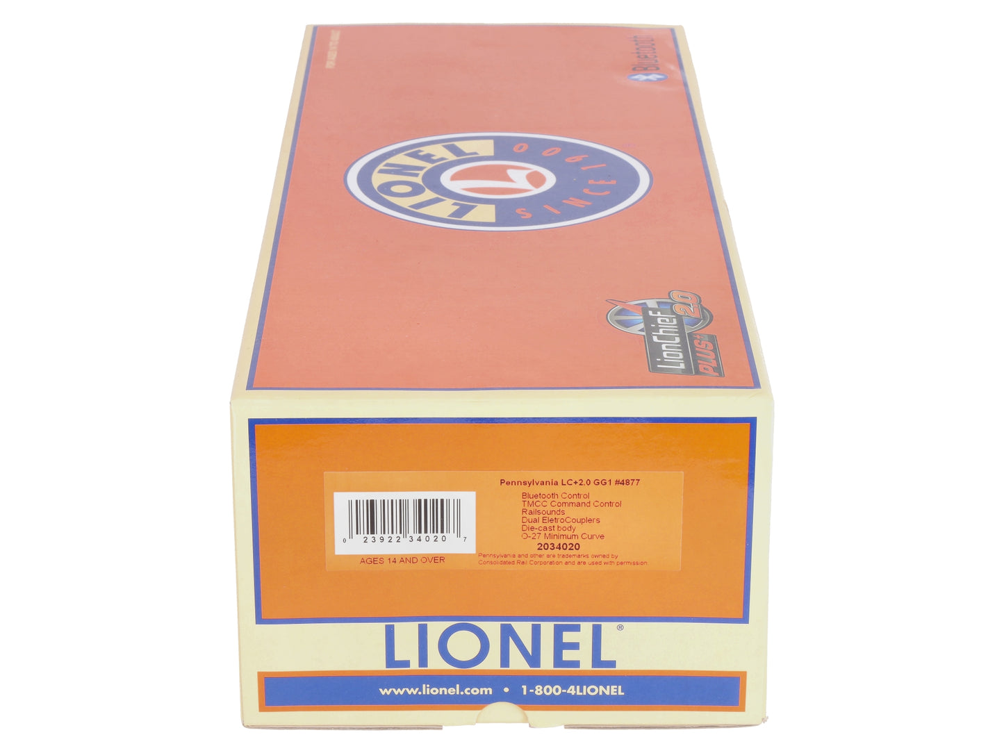 Lionel 2034020 Pennsylvania LionChief Plus 2.0 GG-1 Electric Locomotive #4877