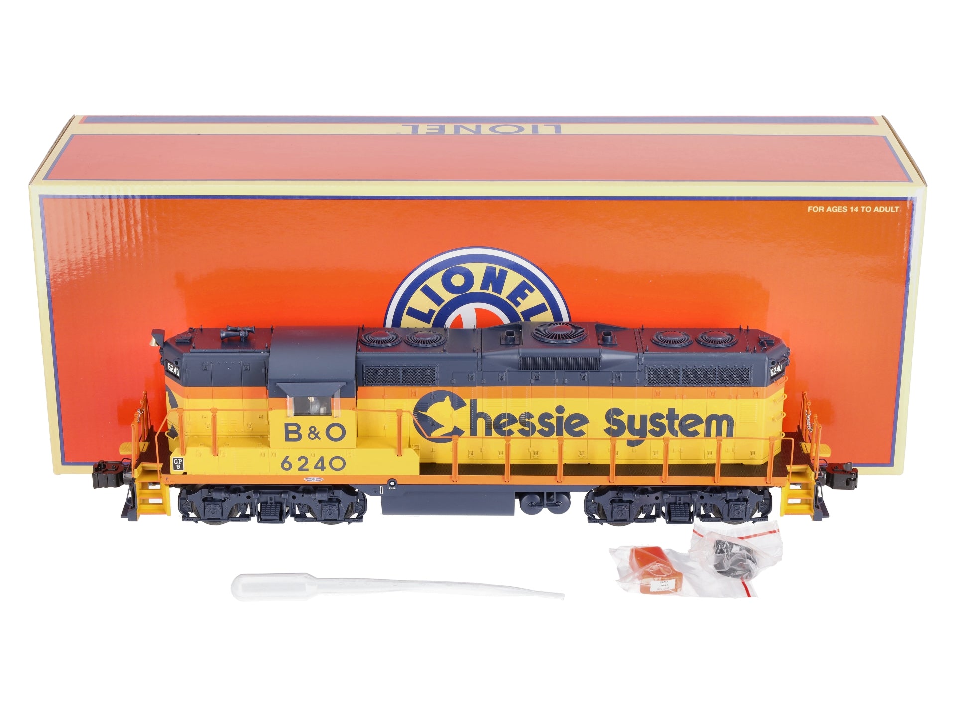 Lionel 6-82787 O Gauge Chessie B&O Legacy GP9 Diesel Locomotive #6240