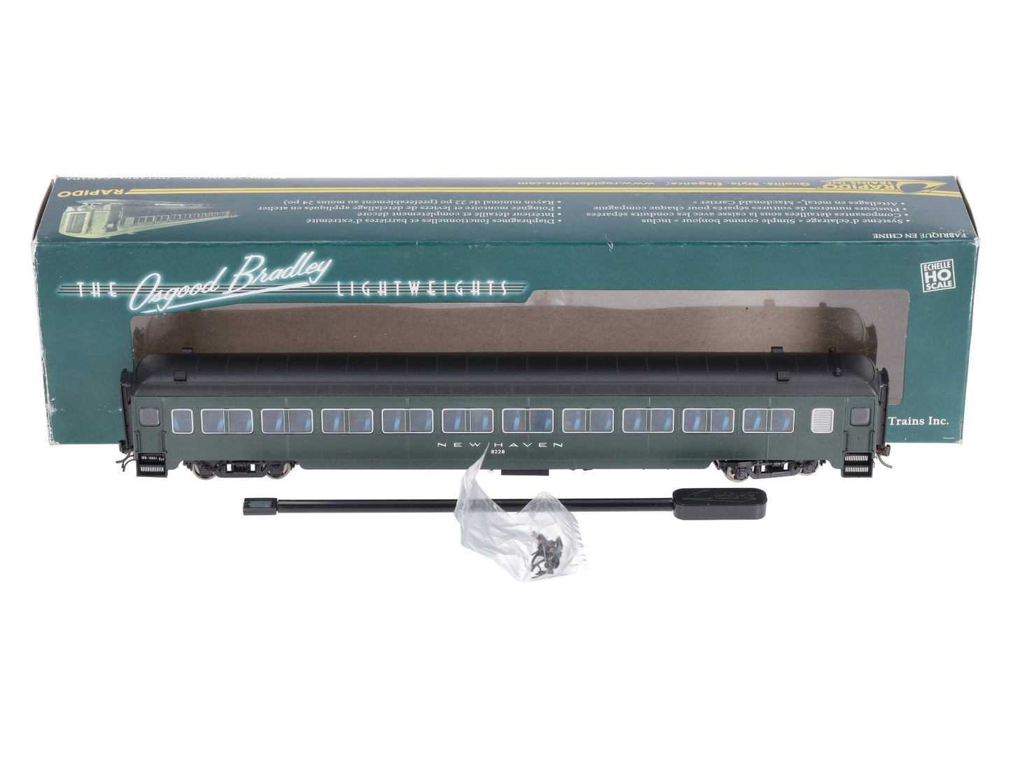 Rapido Trains 109121 HO New Haven 10-Window Coach #8228