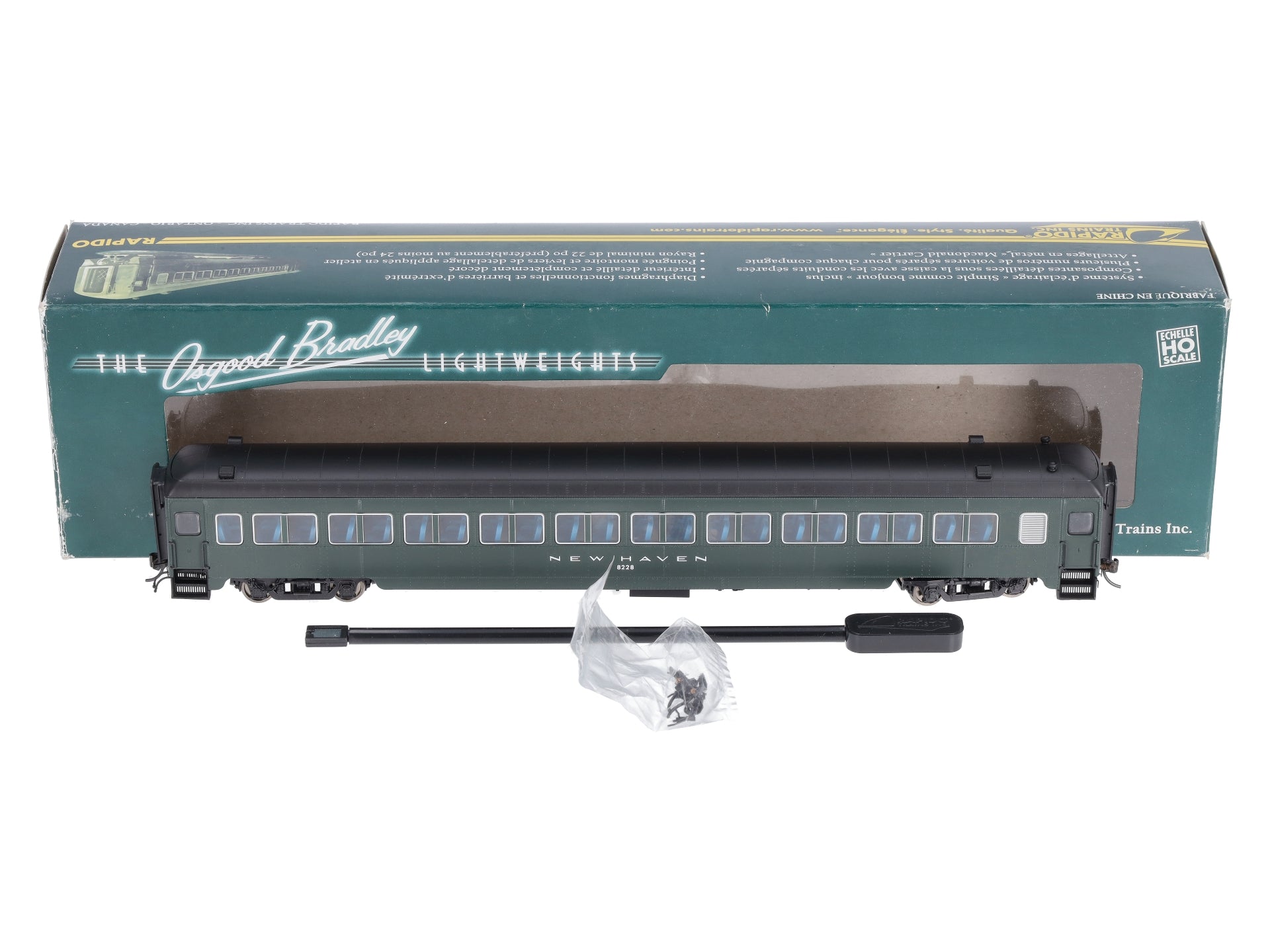 Rapido Trains 109121 HO New Haven 10-Window Coach #8228