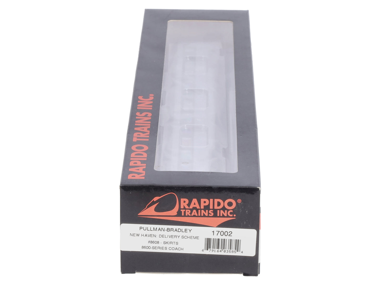 Rapido Trains 17002 HO New Haven Pullman-Bradley Stainless Steel Coach #8608
