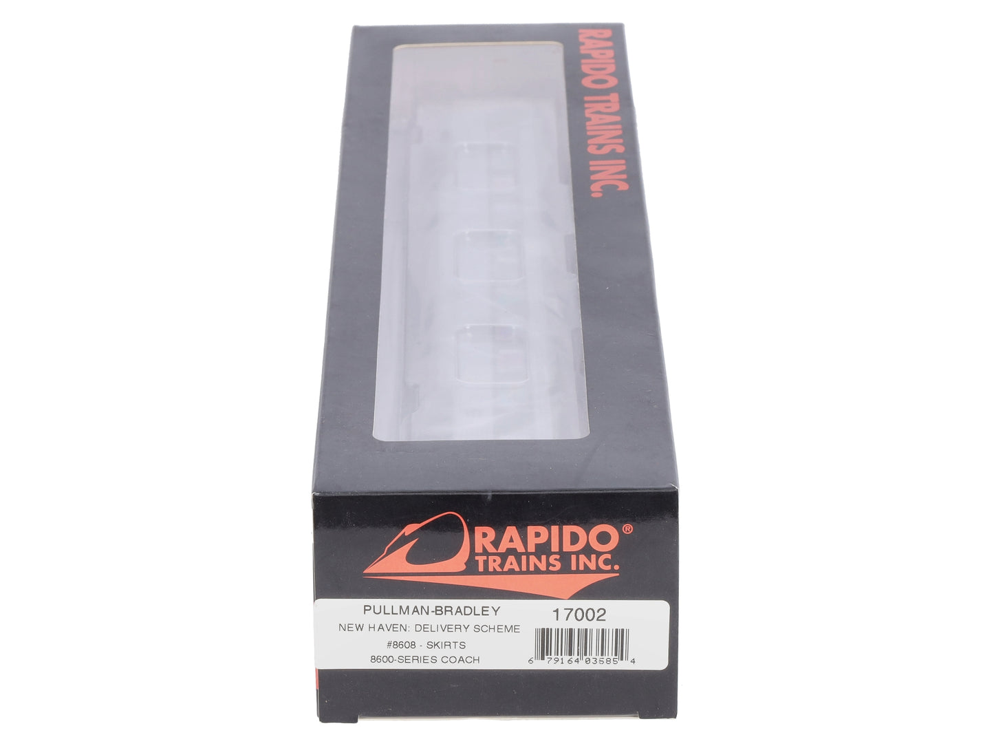 Rapido Trains 17002 HO New Haven Pullman-Bradley Stainless Steel Coach #8608