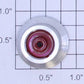 Lionel 1661-7 Red Aluminum Solid Pony Wheel