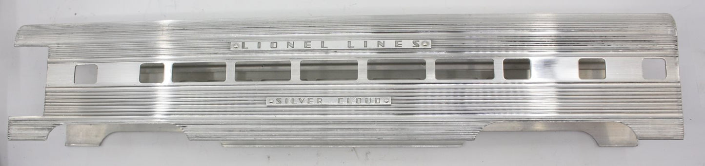 Lionel 2533-12 O Gauge Aluminum Sliver Cloud Pullman / Dining Shell