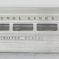 Lionel 2533-12 O Gauge Aluminum Sliver Cloud Pullman / Dining Shell
