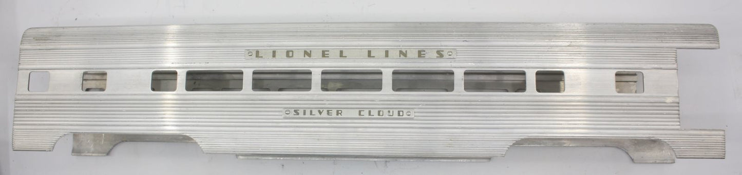 Lionel 2533-12 O Gauge Aluminum Sliver Cloud Pullman / Dining Shell