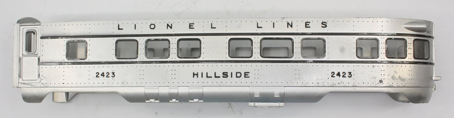 Lionel 2423-1 O Gauge Plastic Hillside Observation Car Shell