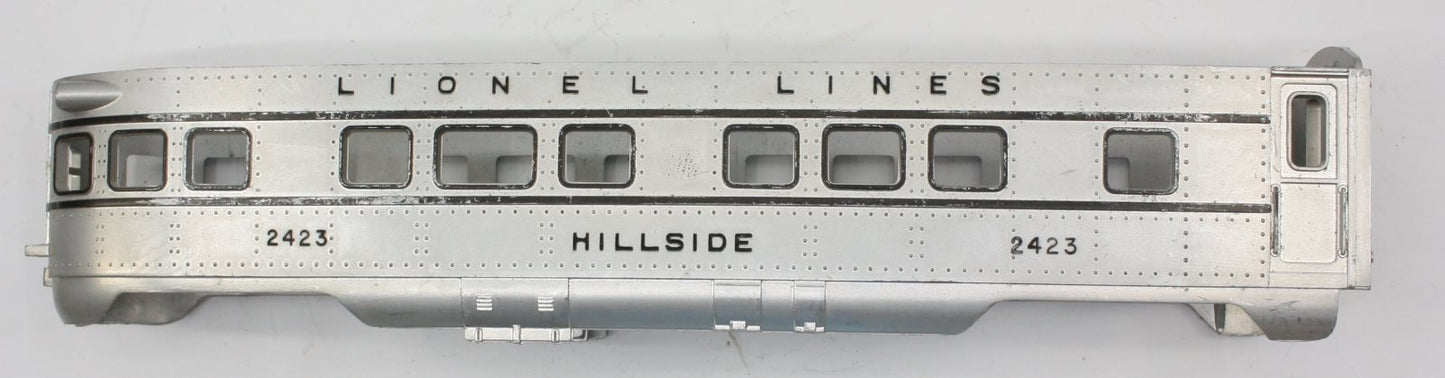 Lionel 2423-1 O Gauge Plastic Hillside Observation Car Shell